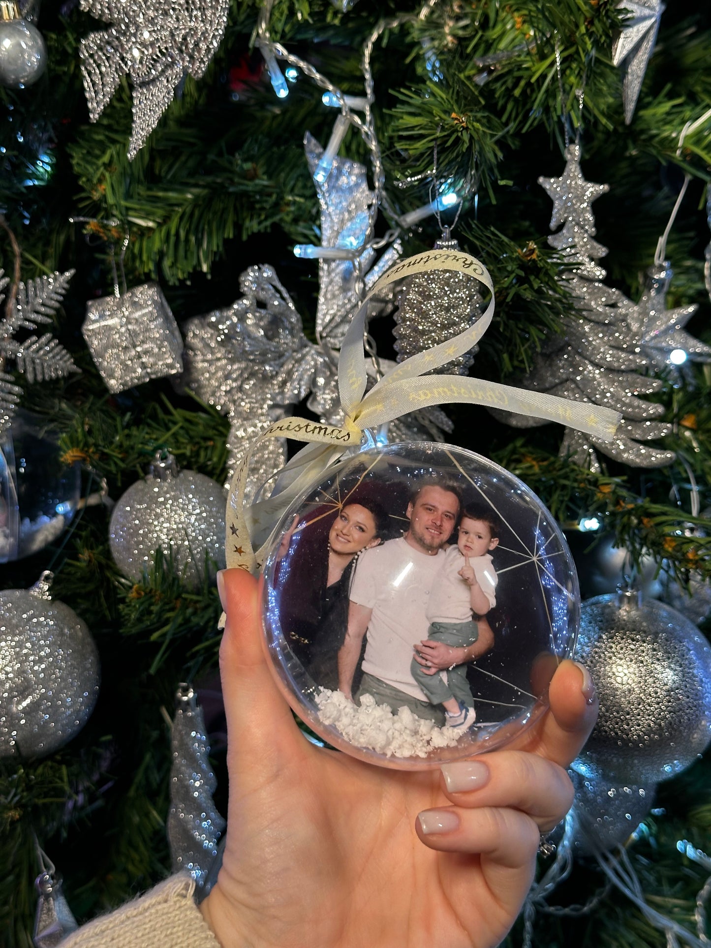 Glob Personalizat cu Poza - Amintire de Craciun 8CM