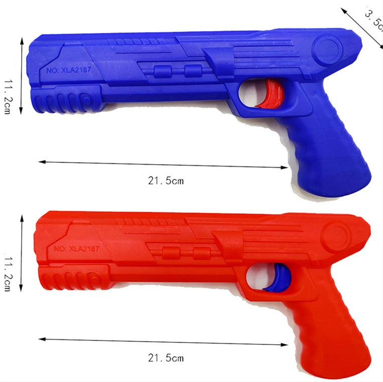 Pistol de Jucarie cu Lansator de Racheta, din Polistiren/Plastic, Lumina LED