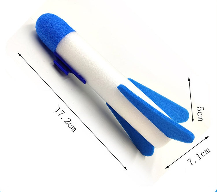 Pistol de Jucarie cu Lansator de Racheta, din Polistiren/Plastic, Lumina LED