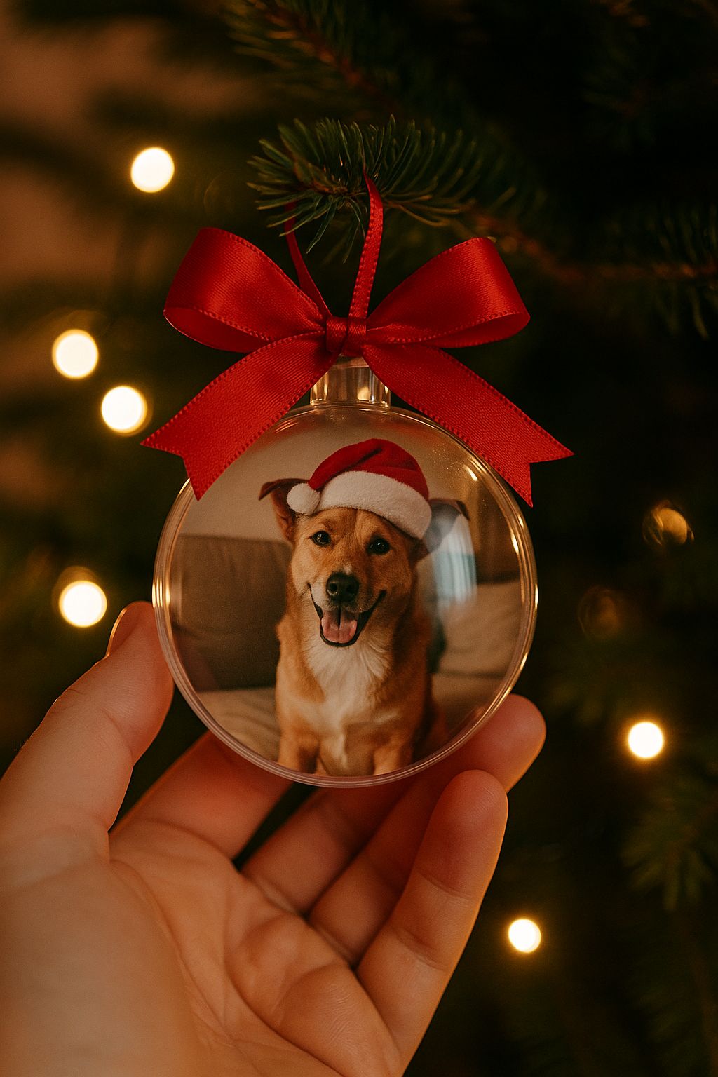 Glob Personalizat cu Poza - Amintire de Craciun 12CM