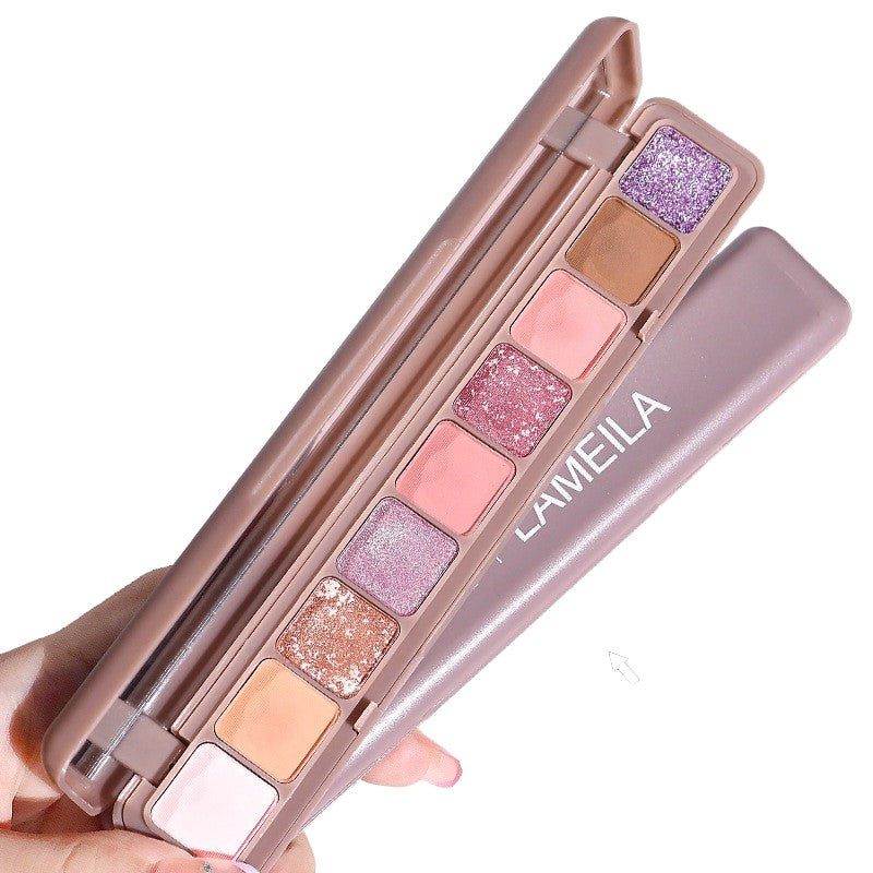 Paleta Farduri Flippy 9 Culori Farduri Mate si Sidefate Rezistenta la Apa Oglinda Multicolor