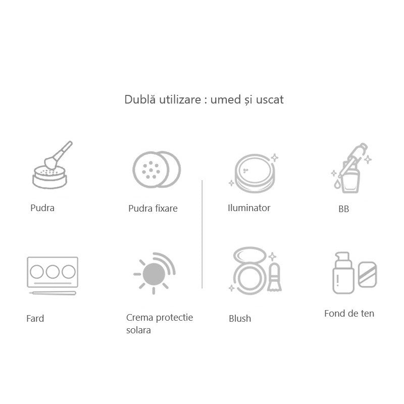 Set 6 Buretei Machiaj Premium nude