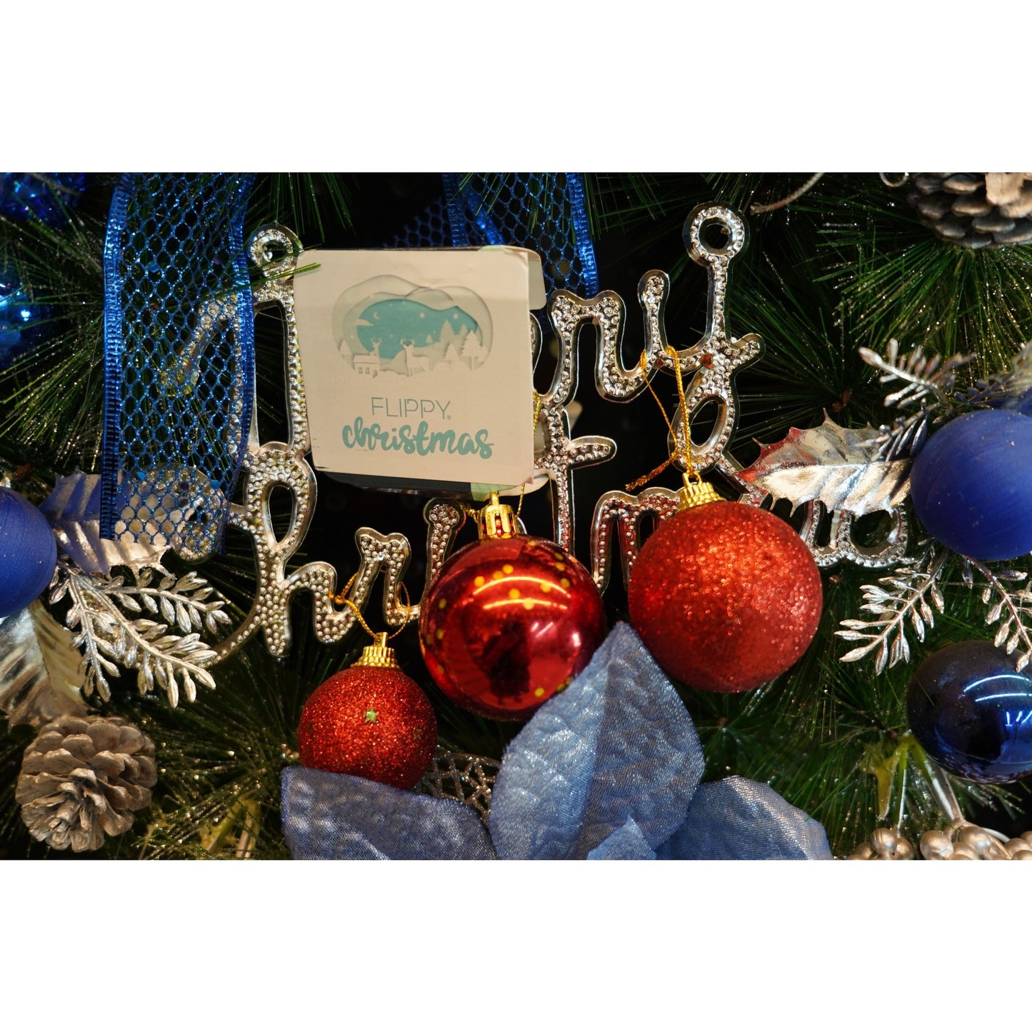 Set de 45 ornamente de brad rosu auriu