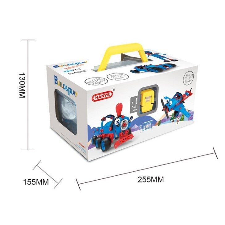 Set pentru construit masini, Educativ si creativ, 134 piese