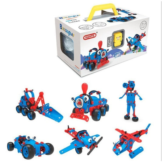 Set pentru construit masini, Educativ si creativ, 134 piese